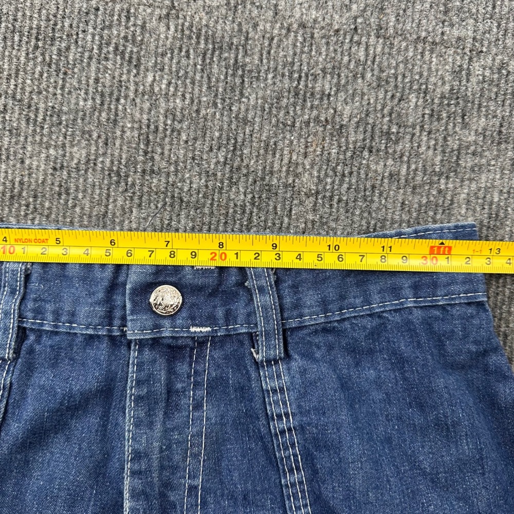 90s Vtg Laurenté Denim Utility Pants 25 High Waist Cinched Ankle Blue Casual - Picture 3 of 13